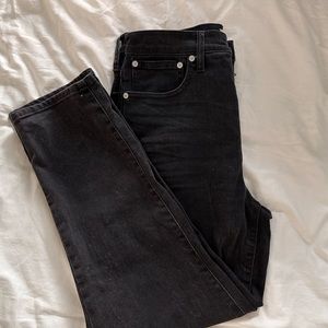 Madewell classic straight jeans.